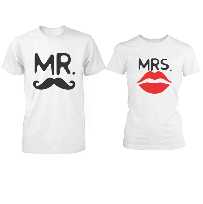 T-shirts Mr. & Mrs. cadeau-original-maroc