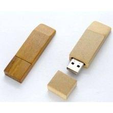 Clé USB trapèze en bois 8GB